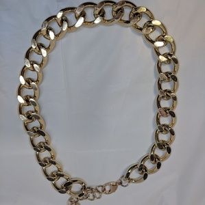 Chunky gold statement necklace